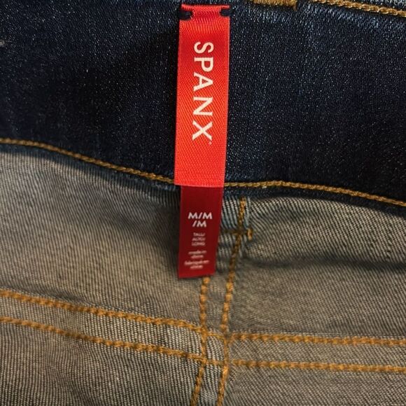 SPANX denim pull up blue jeans medium - Picture 4 of 5